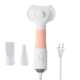 Pet Hair Dryer With Slicker Brush Low Noise 600W 3 Temperature Adjustable 3 In 1 Grooming Dog Blow Dryer For Cats Pink (Option: Default)