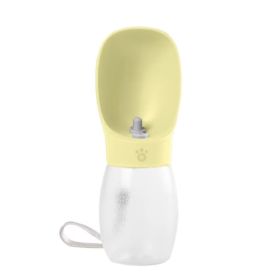 Pet Water Cup Outdoor Portable Water Bottle (Option: Yellow)