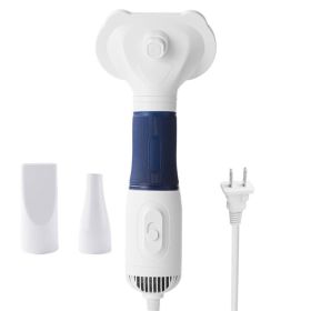 Pet Hair Dryer With Slicker Brush Low Noise 600W 3 Temperature Adjustable 3 In 1 Grooming Dog Blow Dryer For Cats Navy (Option: Default)