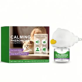 Cat Calming Pheromone Diffuser Kit 45ml, Stress Relief For Anxious Cats & Kittens (Option: 1box)